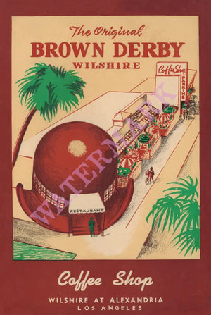The Brown Derby Coffee Shop, Hollywood, 1957