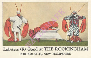 The Rockingham, Portsmouth NH (Circa) 1910 Menu Art