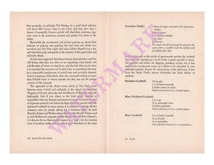 The Stork Club Red Bar Book Cover 1946 by Paul Rand | Vintage Menu Art