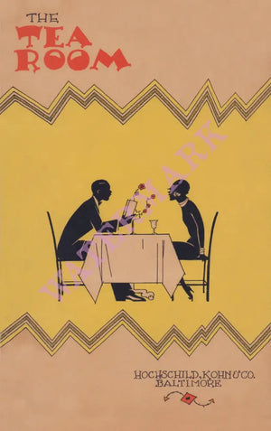 The Tea Room, Hochschild, Kohn & Co, Baltimore 1926 Menu Art
