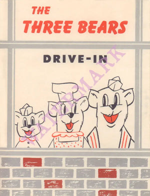 The Three Bears, St Paul 1960s Menu Art