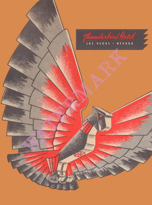 The Thunderbird Las Vegas 1970s Posters Prints & Visual Artwork