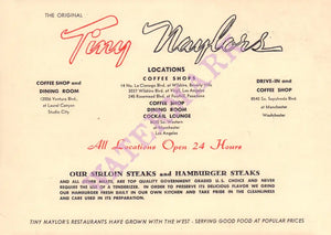 Tiny Naylors, Los Angeles 1963