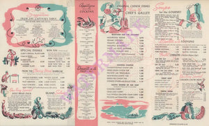Tonga Room, San Francisco 1940s Menu