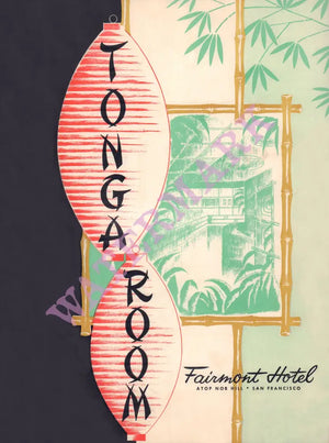 Tonga Room, San Francisco 1950s Menu Design