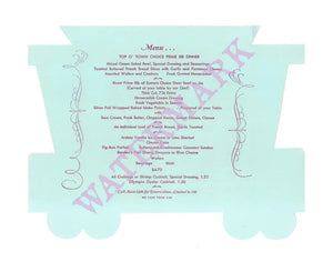 Top O’ The Town Seattle 1950s Vintage Americana Menus