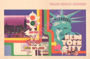 TWA First Class Menu, Bob Peak 1976