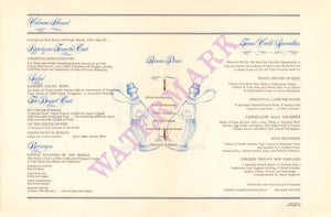 TWA First Class Menu, 1976