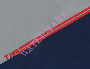 TWA In-flight Menu 1980s Menu Art