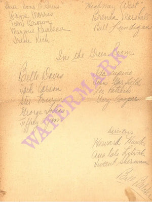 Warner Bros. Studio Cafe, Hollywood 1941