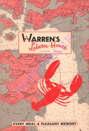 Warren's of Kittery, Maine, 1960s Menu Art