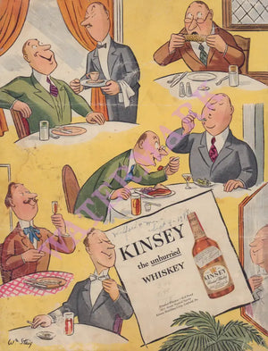 Welton's, Worcester MA 1947 William Steig Menu Art