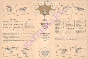 Willard Hotel Coffee House, Washington D.C. 1969 Menu