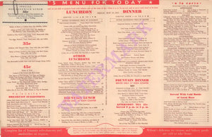 Wilson's, San Francisco 1933 | Vintage Menu Art - food menu