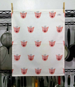 Mini Pig 'N Whistle 1950s Kid's Menu 100% Cotton Kitchen Towel