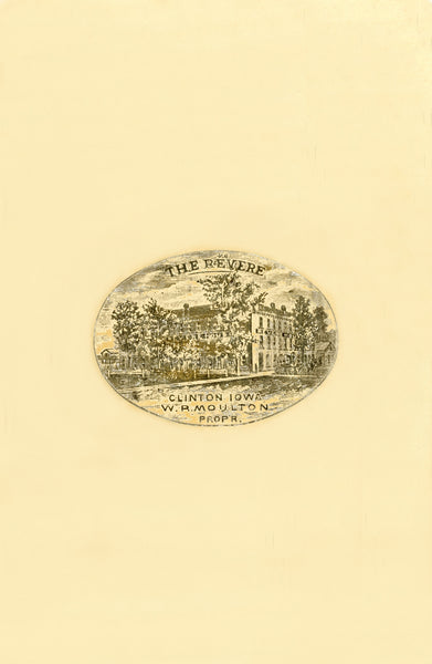 Revere House Hotel, Clinton Iowa 1884
