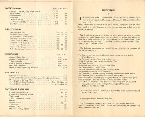 Ricketts Bar & Restaurant, Chicago 1930s