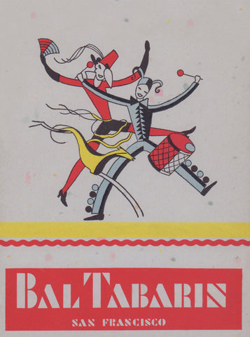 Bal Tabarin, San Francisco 1932/33 Menu Design