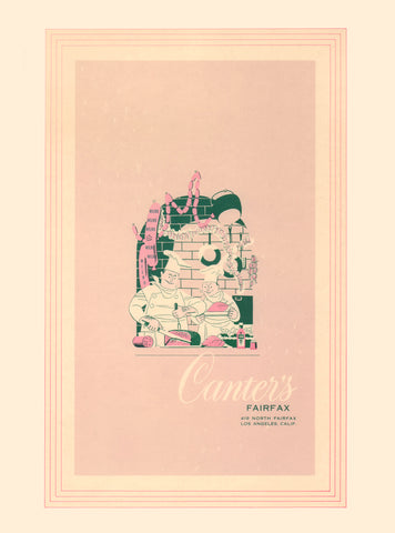 Canter's, Los Angeles 1950s Menu Art
