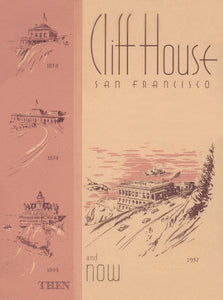 Cliff House, San Francisco, 1940 Menu Art