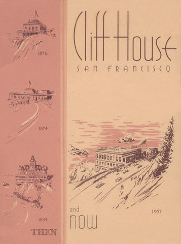 Cliff House, San Francisco, 1940 Menu Art