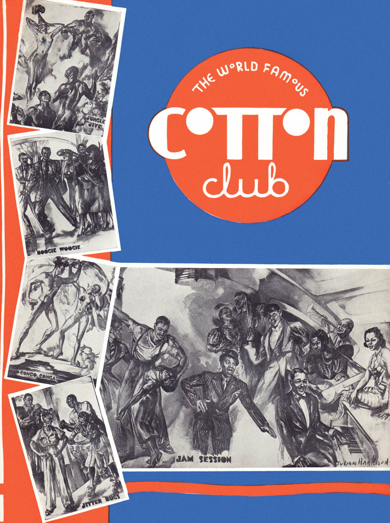 Cotton Club, New York 1930s Menu Art