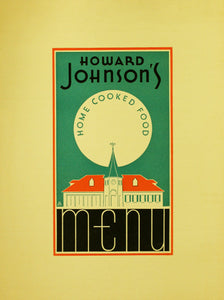 Howard Johnson's, New England, 1940s/1950s Menu Design