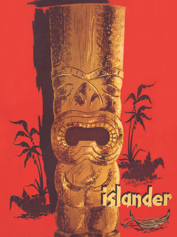 Islander, Los Angeles 1960s Tiki Menu Art