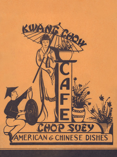 Kwang Chow Cafe, USA 1940s Chinese Menu Art