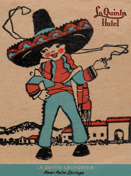 La Quinta Hotel, Palm Springs 1930s Matchbook Cover