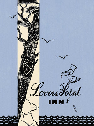 Lovers Point Inn, Pacific Grove 1970s Menu Art