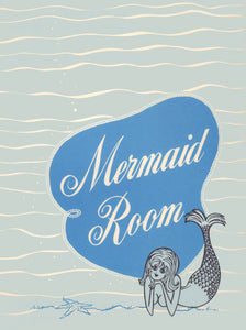 Mermaid Room, Park Sheraton International Hotel 1970 Menu Art
