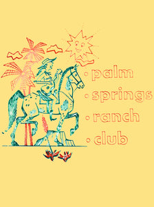 Palm Springs Ranch Club 1950s Menu Art