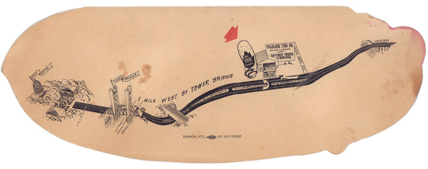 The Pink Cucumber, West Sacramento 1940s map 