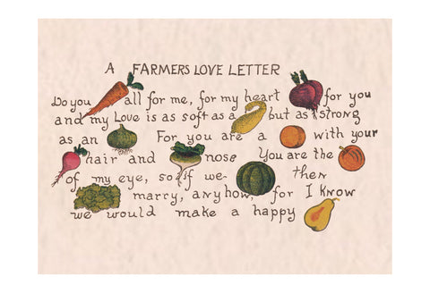 A Farmers Love Letter, 1909