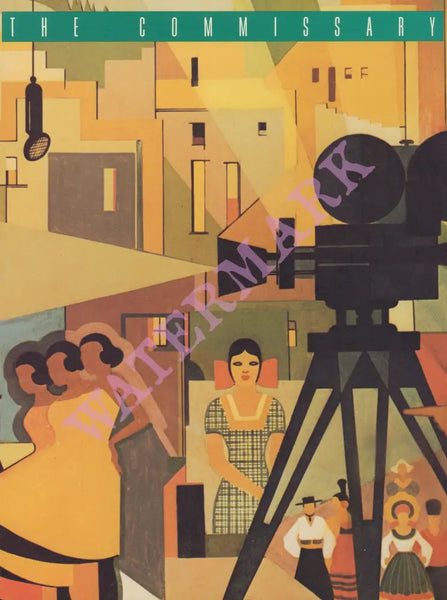 20th Century Fox Mural Menu Art, Los Angeles 1980s Menu Art