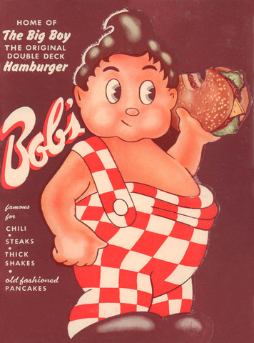 Bob's Big Boy, California 1950s Menu Art
