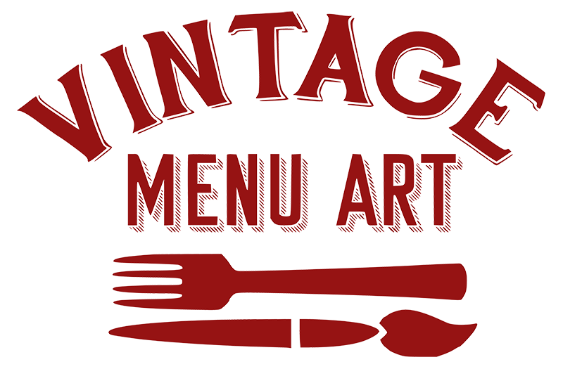 VINTAGE MENU ART USA Vintage Menu Art Prints 1813-2000s MENU DESIGN