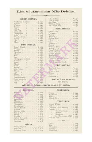 American Bar du Restaurant Royal, La Haye Late 19th Century