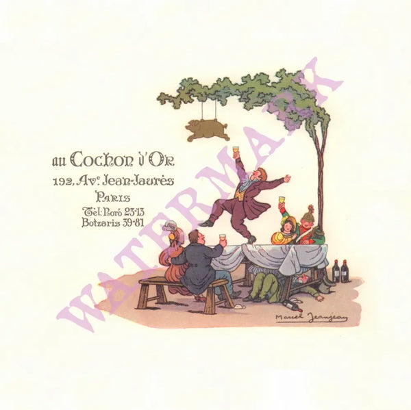 Au Cochon D'Or, Paris 1950s Art