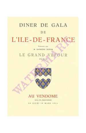 Le Grand Vefour Au Vendome, Aix-en-Provence, France 1953