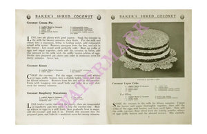 Baker's Coconut Recipes, 1914