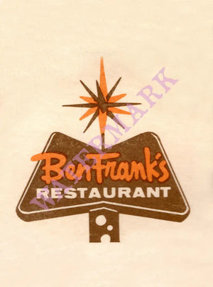 Ben Franks, Los Angeles 1960s Menu Art