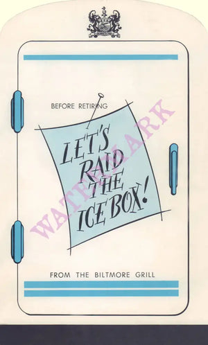Biltmore Hotel Room Service, Oklahoma 1950s