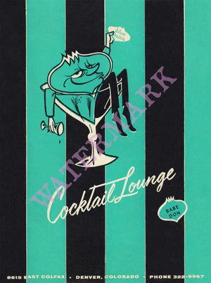 Blue Onion, Denver 1970s Menu Art
