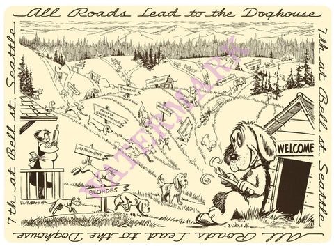Bob Murray's Doghouse Seattle. New lighter print 