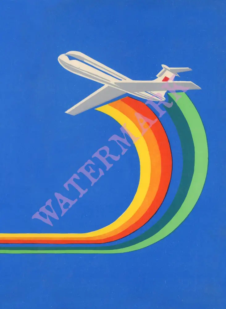 Boryspil Airport Restaurant, Kyiv 1980 Soviet Menu Art