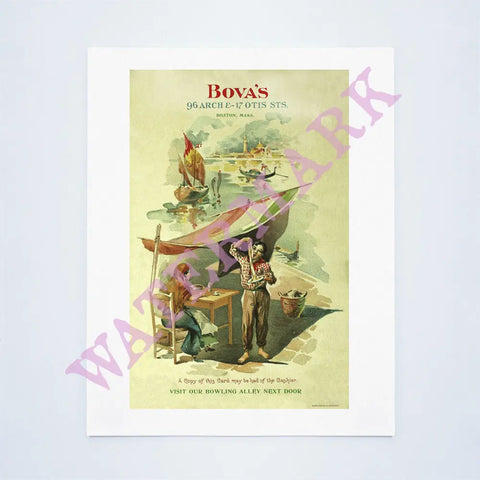 Bova’s Boston 1906 Vintage Americana Menus