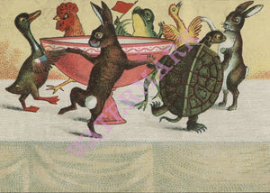 Briggs House Hotel, Chicago 1883 Thanksgiving menu art