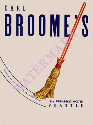 Broome's, Seattle 1930s Menu A\rt